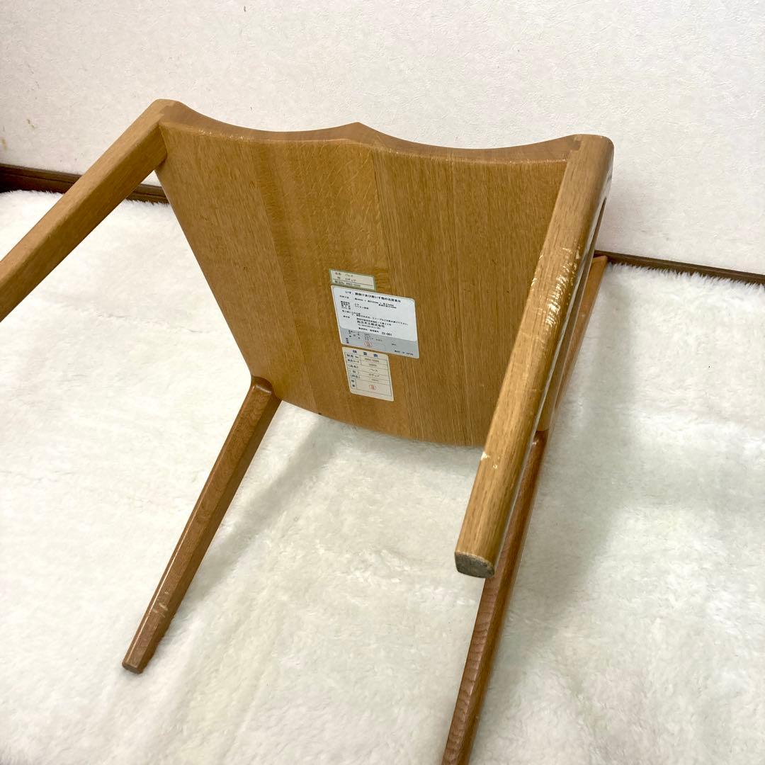 起立木工 ナラ材 パレスDチェア 木製 ダイニングチェア