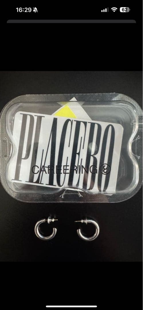 PLACEBO 501 シルバー フープピアス