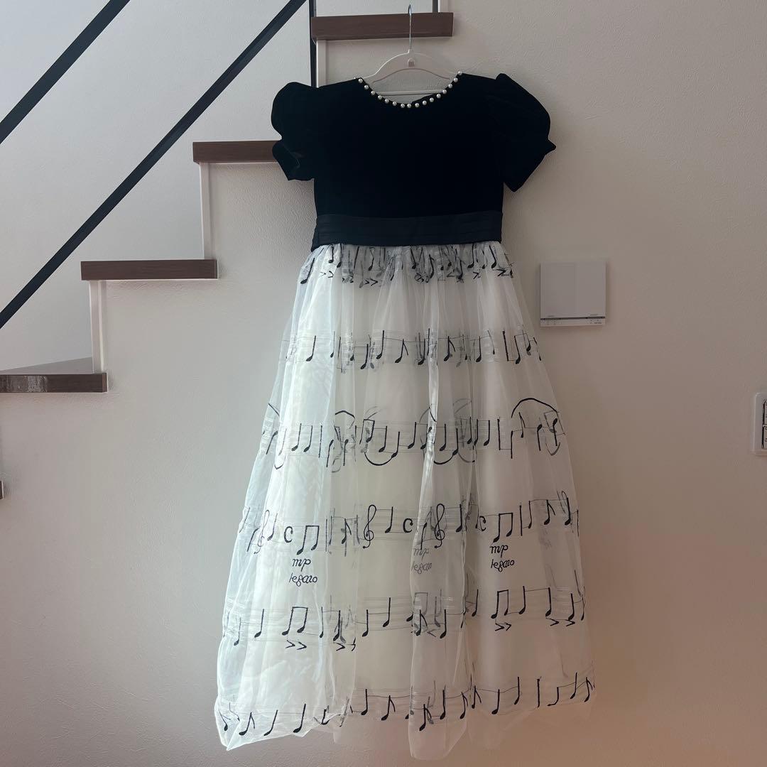 ピアノ発表会音符ドレス