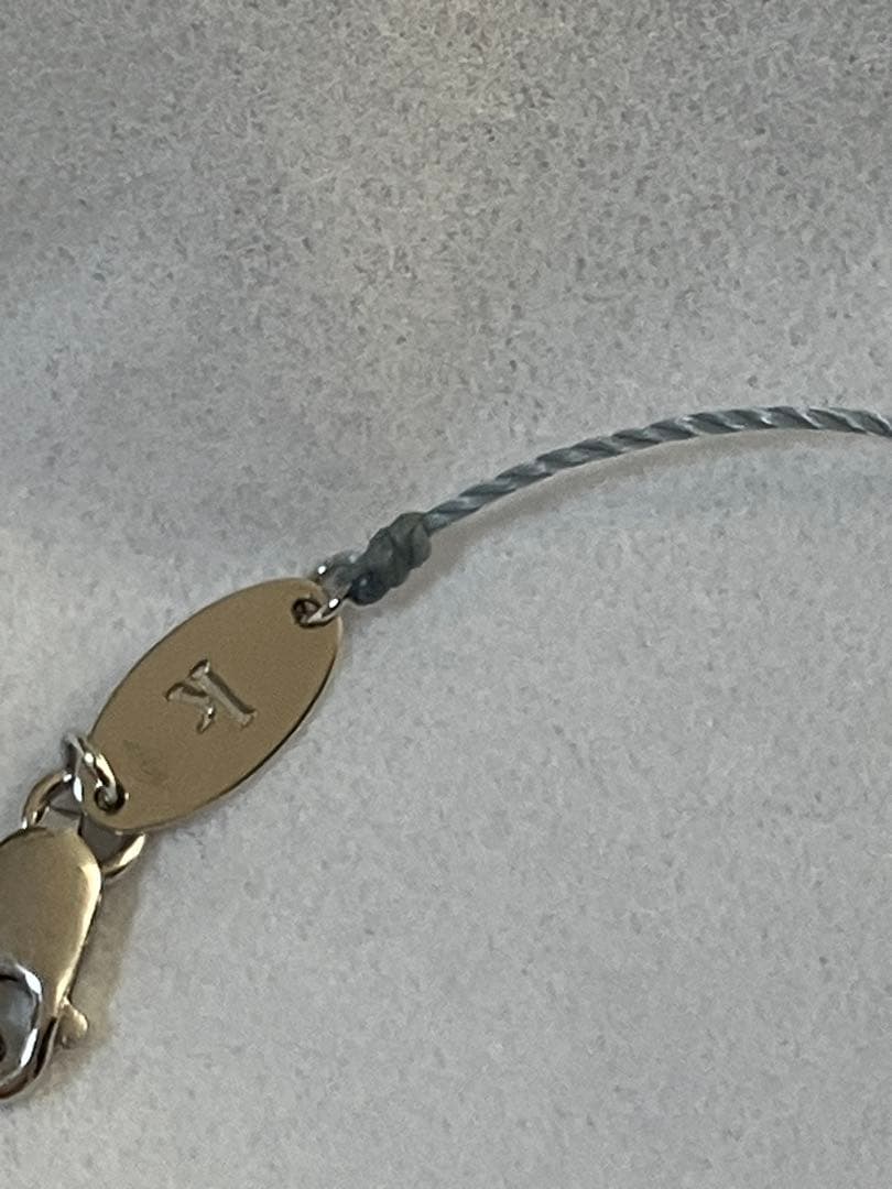 redLineブレスレット　ホワイトゴールドダイヤレッドラインスターブレスレット