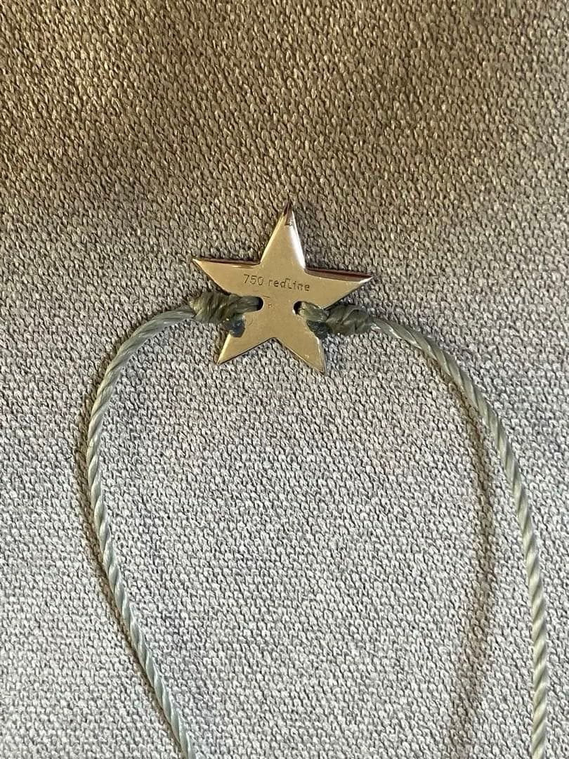 redLineブレスレット　ホワイトゴールドダイヤレッドラインスターブレスレット