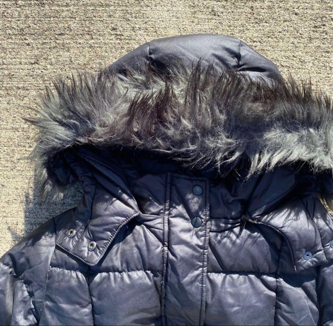00s old uniqlo fur down jacket 光沢 短丈