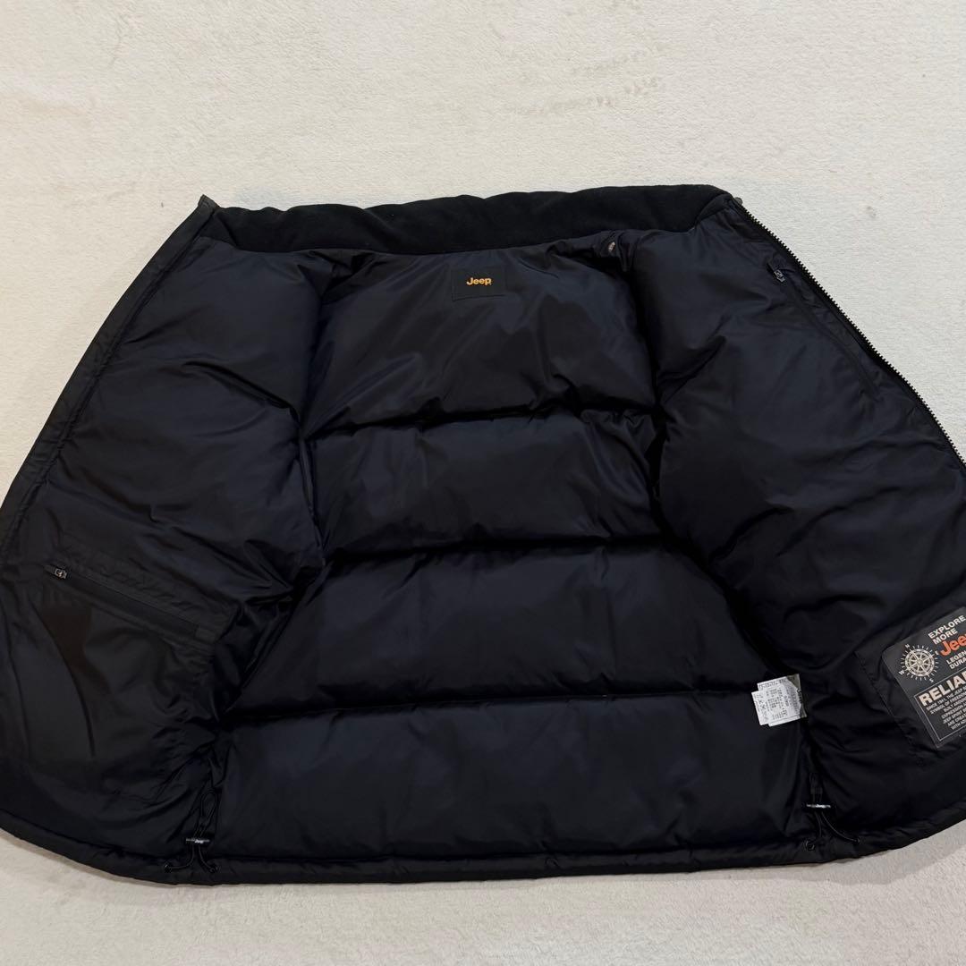 Jeep ジープ　ダウンジャケット　4xe　ヌプシ　短丈　ドローコード　ブラック