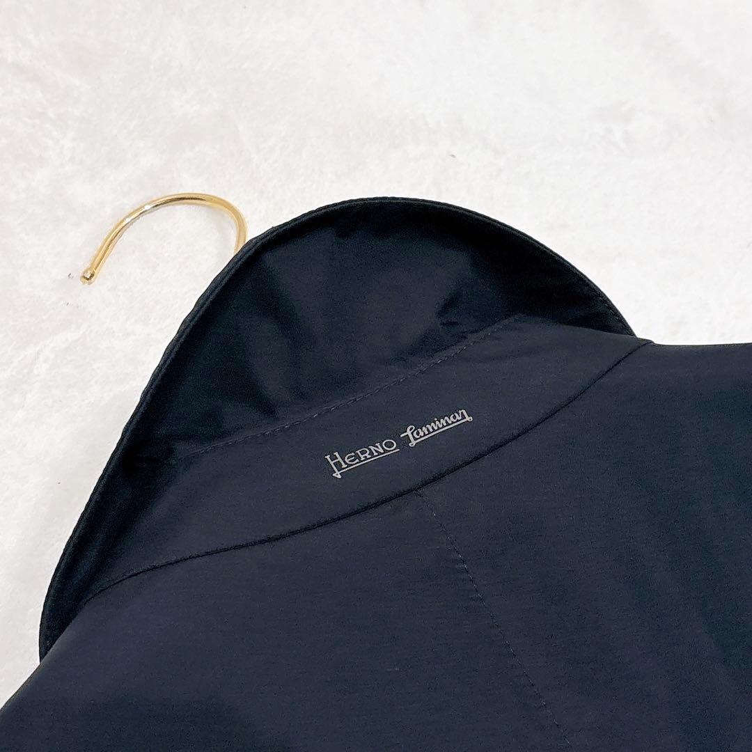 新品同様✨　ヘルノ　ラミナー　ゴアテックス　ステンカラーコート　ブラック　46