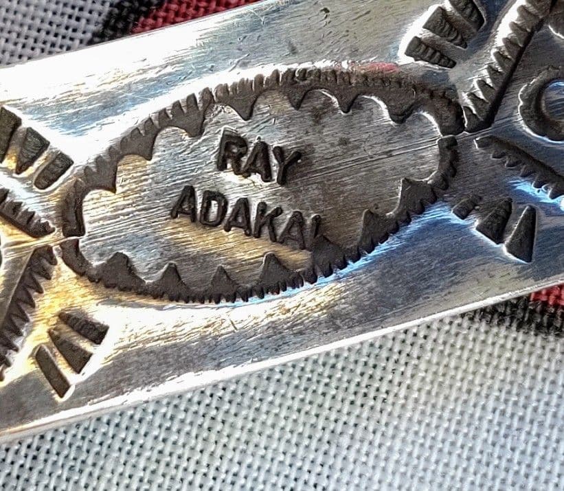 レイアダカイ☆Ray Adakai ナバホ族☆マルチインレイ・バングル M