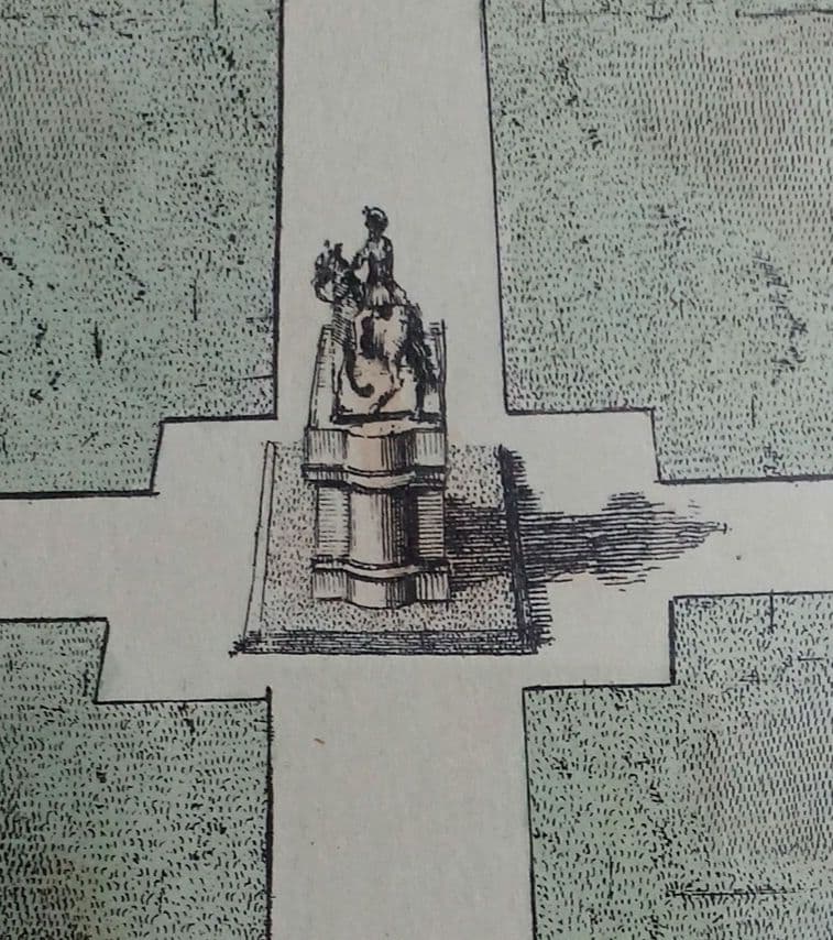 お値下げ　額装　リプロダクション　 ニコルズ「レスタースクウェア」鳥瞰図　美品