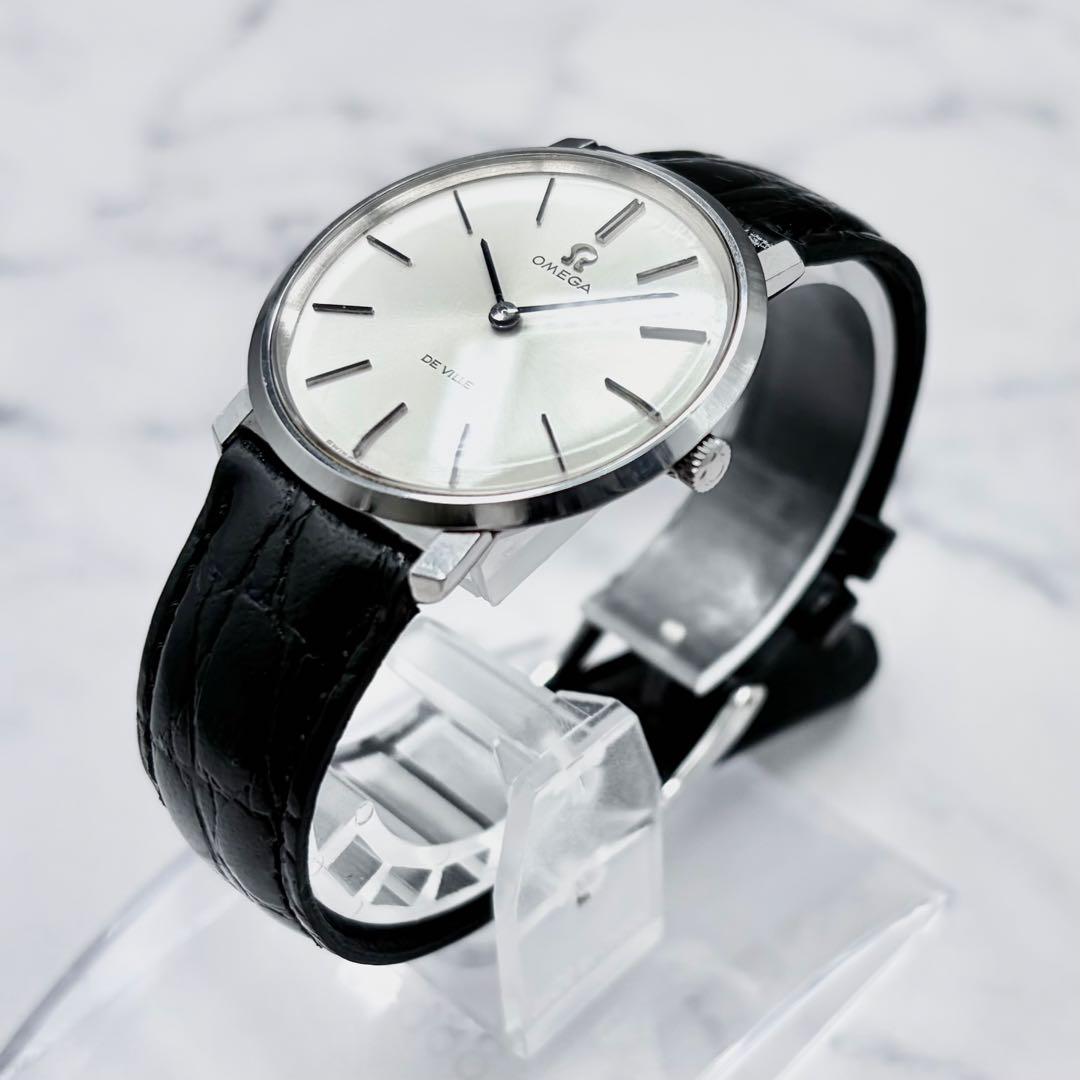 OH／美品】オメガ デ・ヴィル 手巻き 111.077 二針ドレスウォッチ