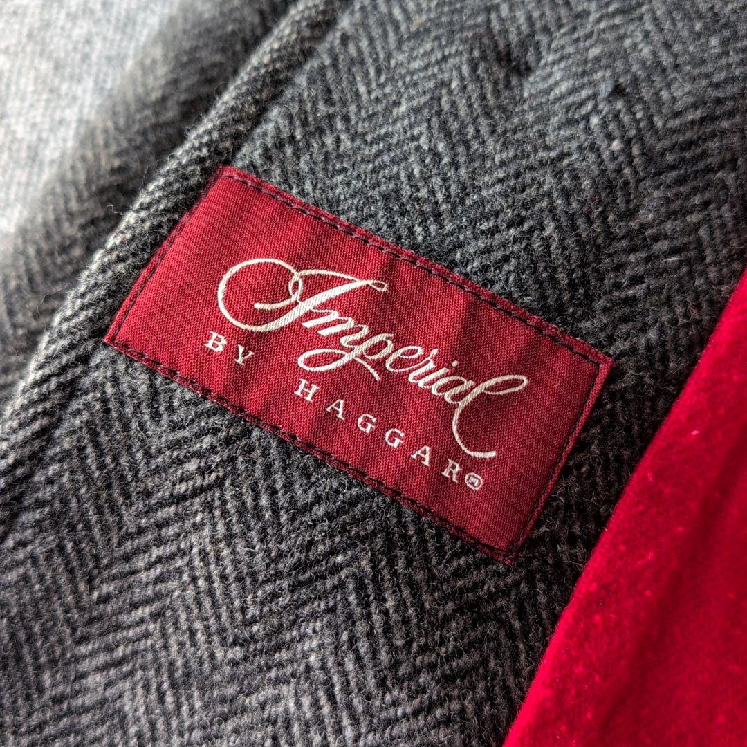 USA製 ~90s HAGGAR ツイード チェスターコート ハーフコート 古着