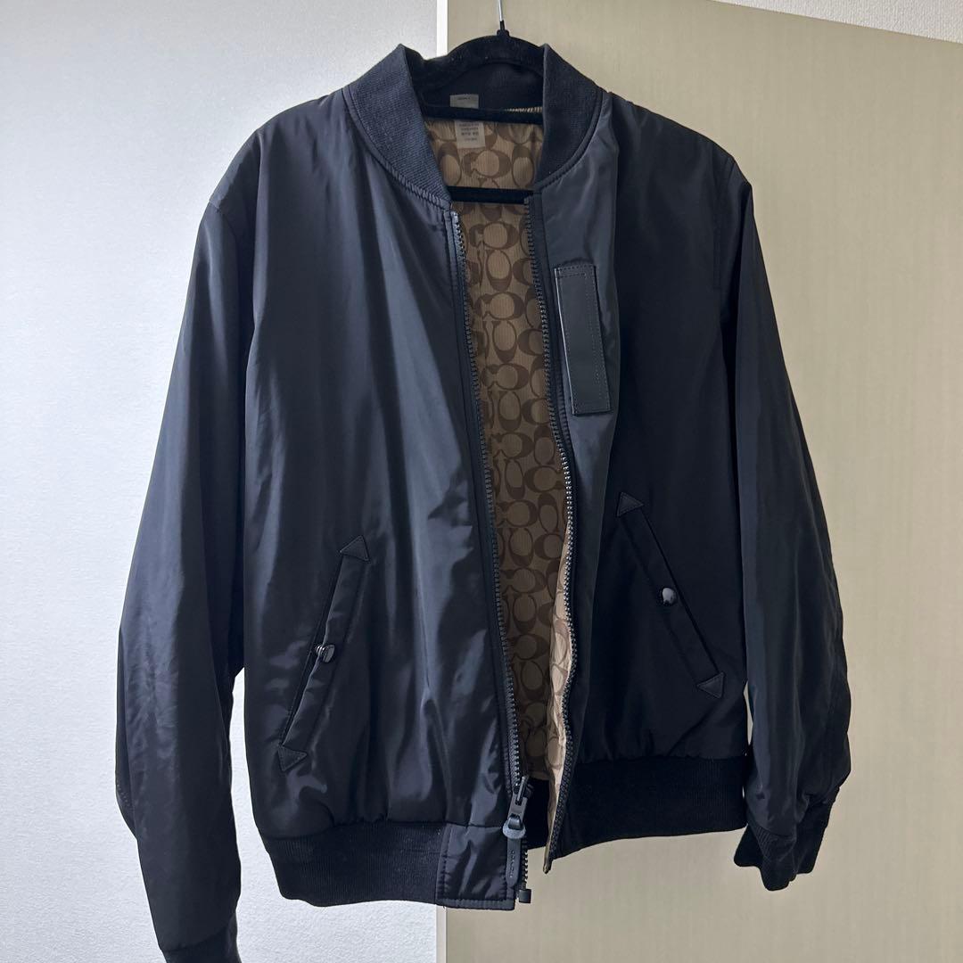 COACHリバーシブル ブラック ボンバージャケット