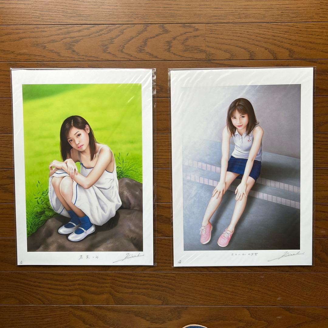 妃耶八　美人画　33点セット売り　作者本人の自筆サイン・エディションナンバー入り