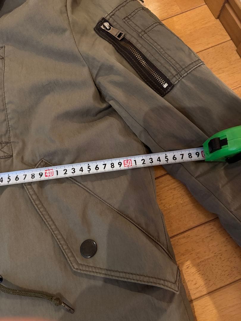 BURBERRY BLACK LABEL フード付きモッズコート LL