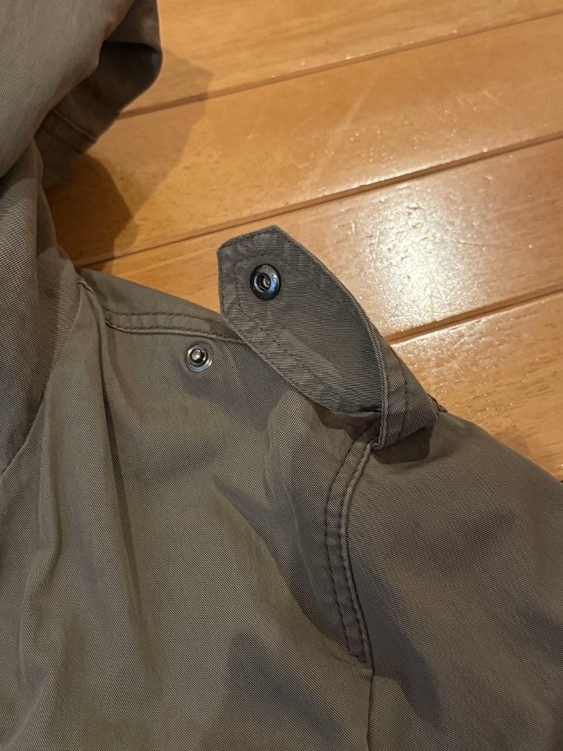 BURBERRY BLACK LABEL フード付きモッズコート LL