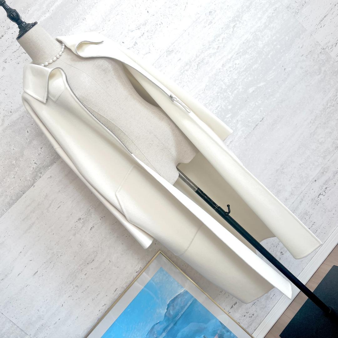 新品未使用タグ付★HERMES★カシミヤ100★ダブルフェイス★ロングコート