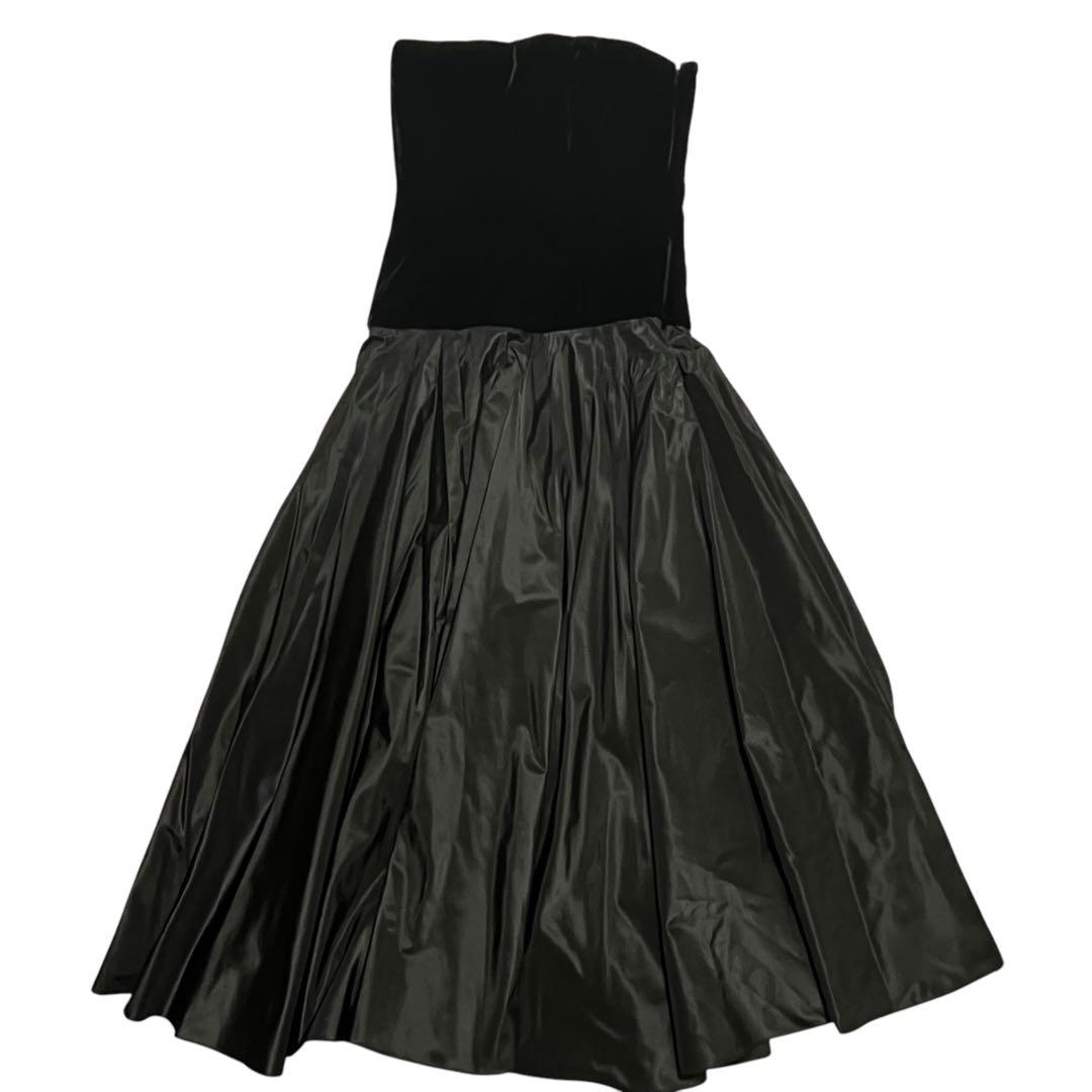 【タグ付】Ralph Lauren / エンパイアラインドレス 黒 m779