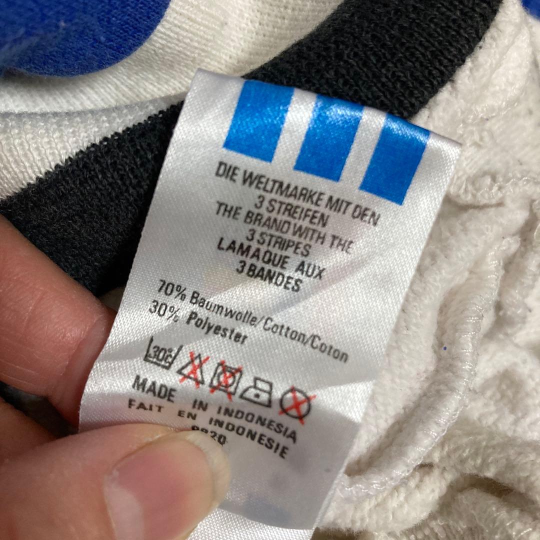 adidas スウェットトレーナー　切替ボーダー　ヴィンテージ　日本Lサイズ