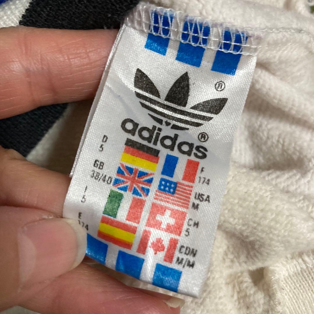 adidas スウェットトレーナー　切替ボーダー　ヴィンテージ　日本Lサイズ