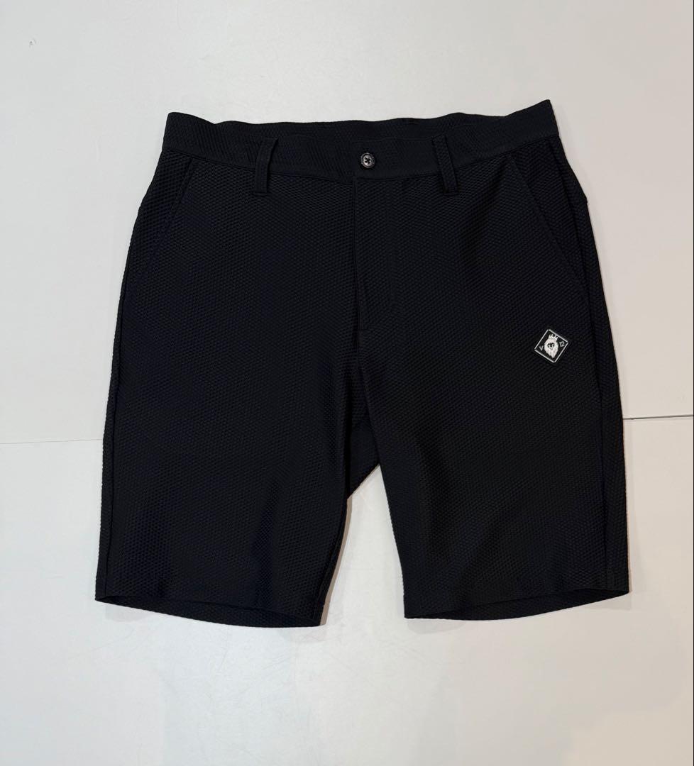 【新品】V12 ゴルフ　メンズ　ショートパンツ　黒　Mサイズ
