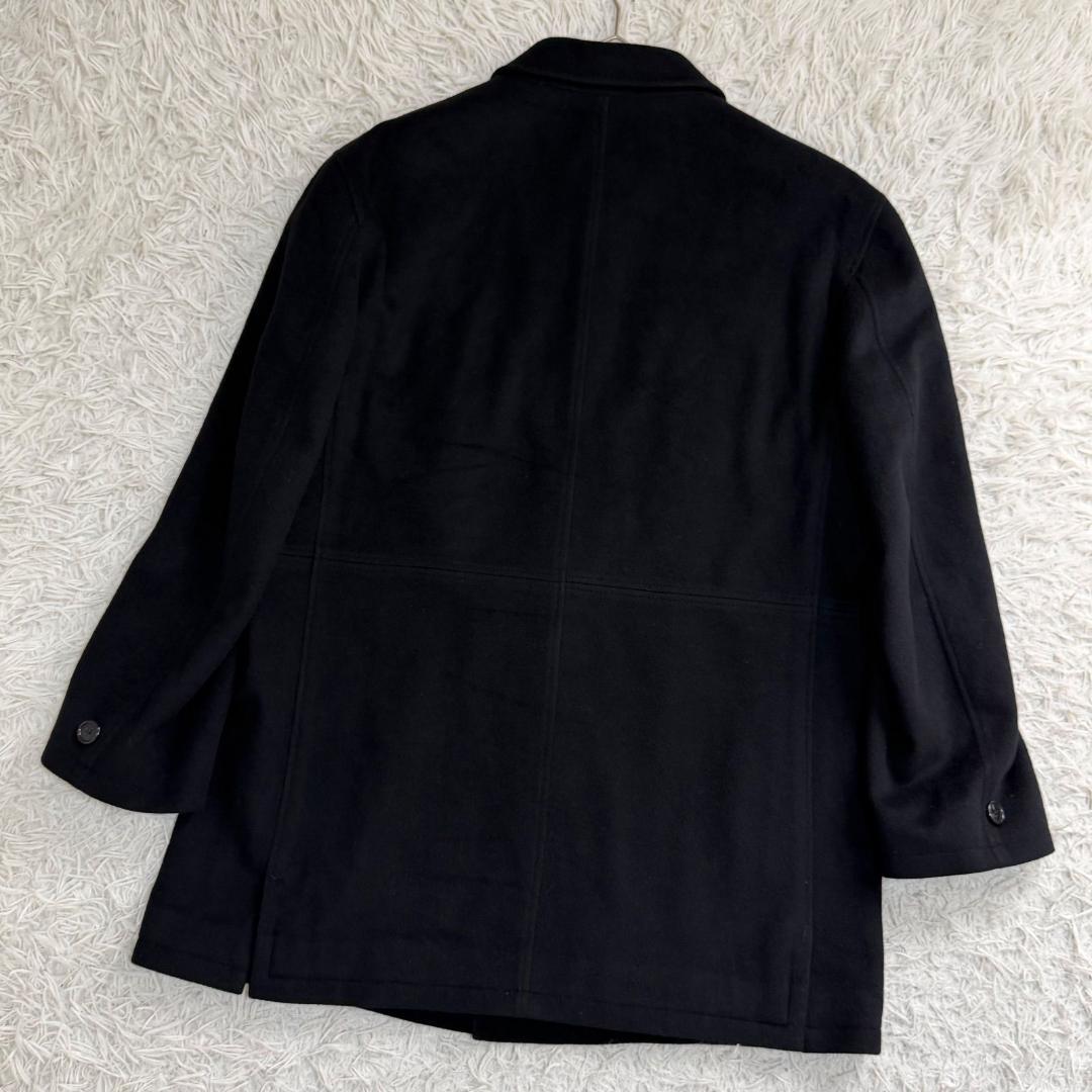 16478✨美品✨️ランバンコレクション 50 LL カシミヤ100% コート 黒