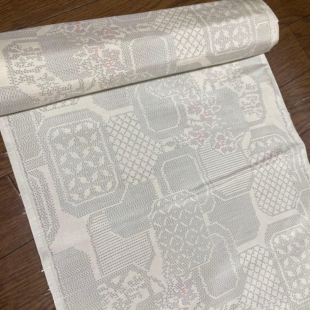 着物ワンピーステントラインマキシ丈《14》白大島紬《7マルキ含む》や紬等L〜