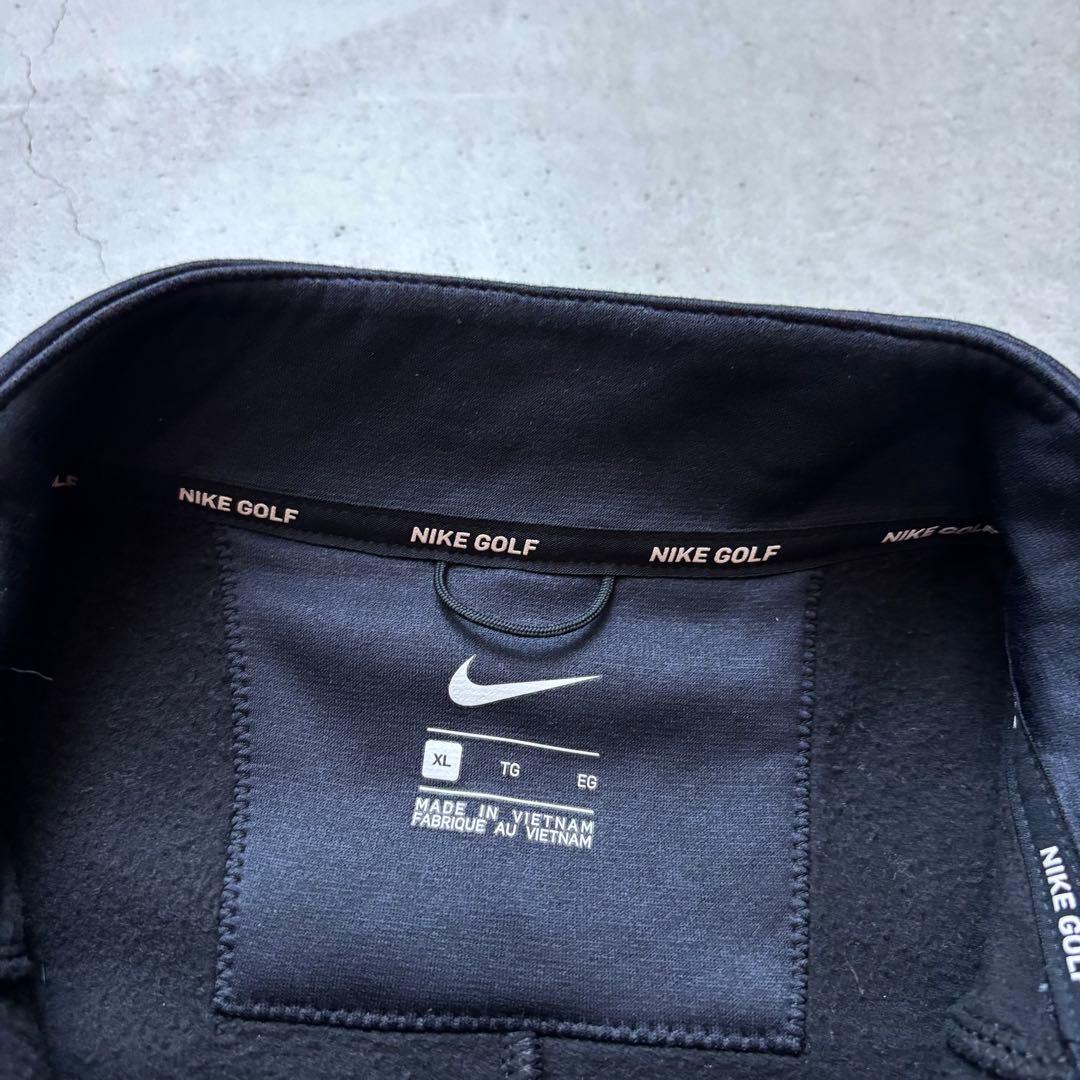 NIKE GOLF ナイキゴルフ ダンボールニット 裏地フリース ハーフジップ