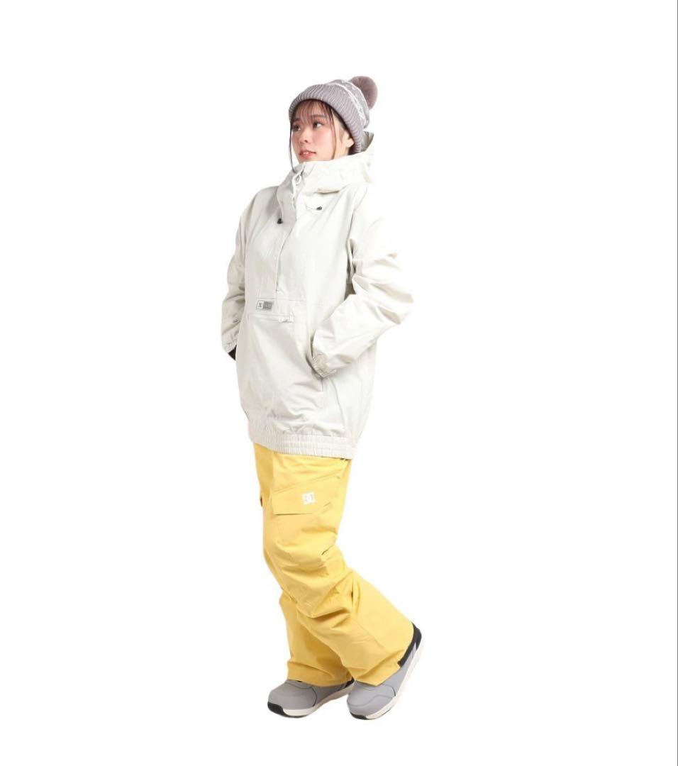 DC PROFILL 白色　ベージュ色　スノーボードウェア Sサイズ