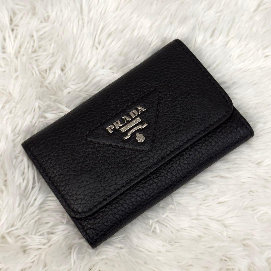 極美品⭐️新型 RFID内蔵 PRADA プラダ ヴィッテロ キーケース 現行