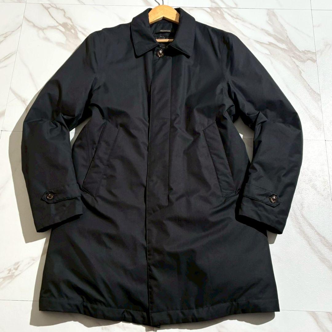 Montecore ダウンジャケット ステンカラーコート ナイロン46 ブラック