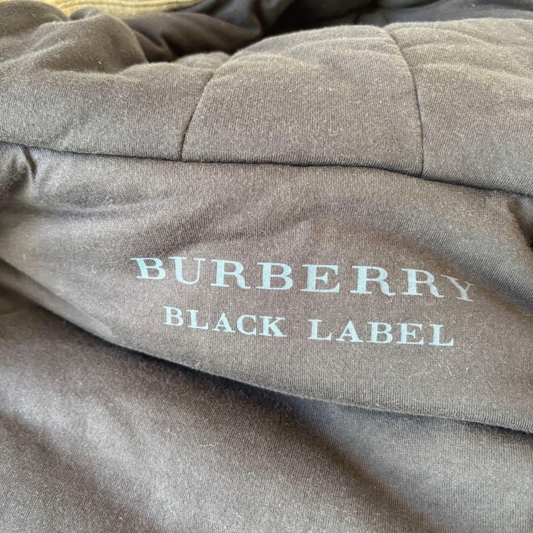 専用✨ バーバリー 中綿 ベスト フード付 L ワッペン コットン グレー
