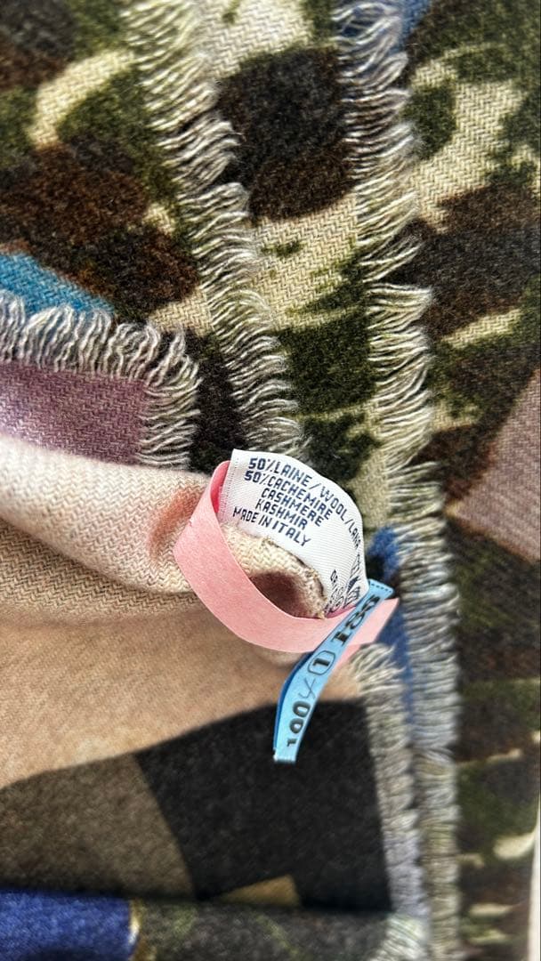 ピエールルイマシア cashmere50%大判イタリア製