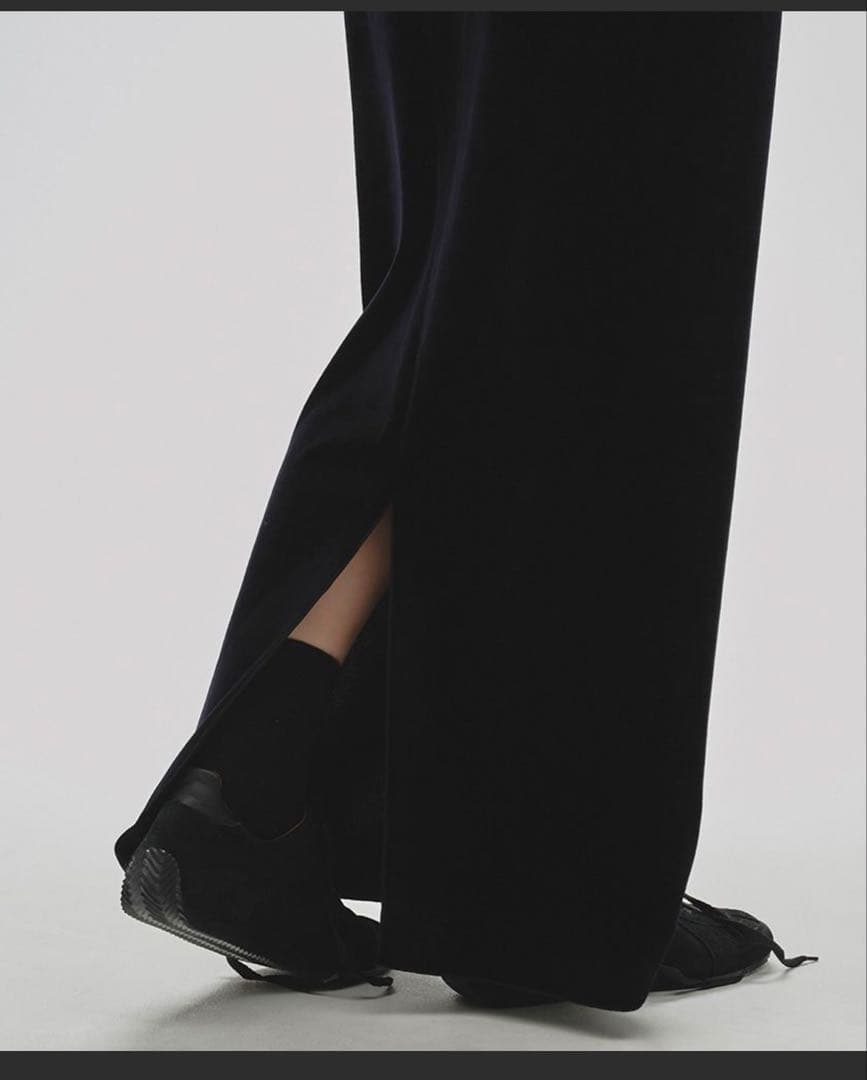 【トゥデイフル】Pencil Velour Skirt ペンシルベロアスカート