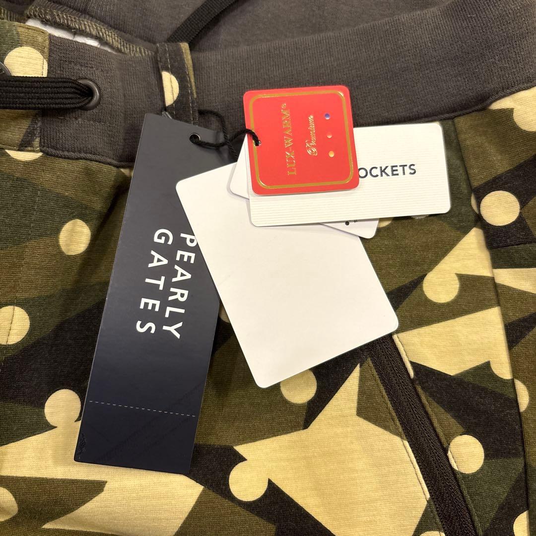 マ*ン様 PEARLY GATES ラグウォーム　カモ柄ドットカーキ　サイズ5