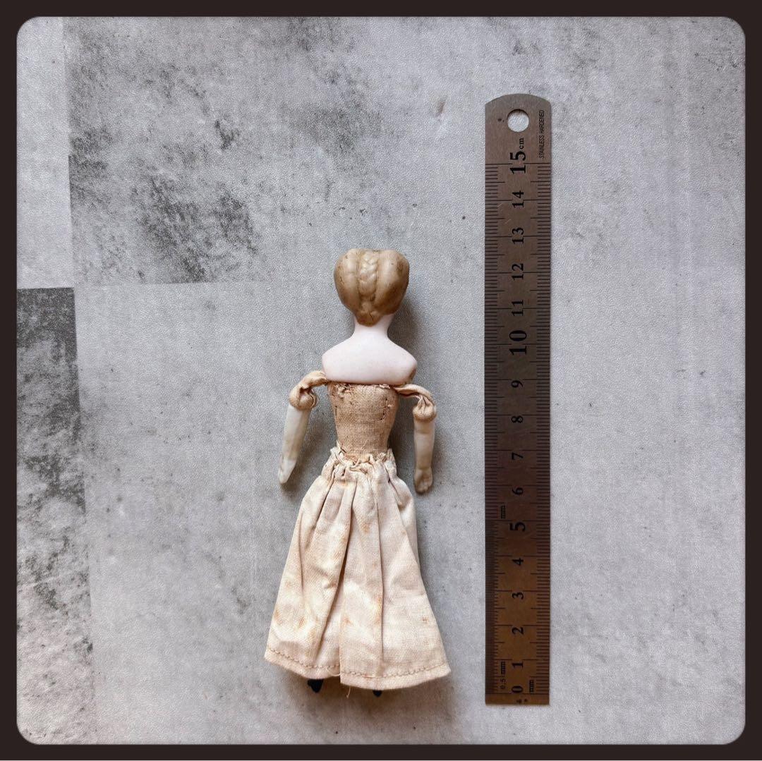 希少アンティーク　 ブラックリボンのパリアンドール ビスクドール