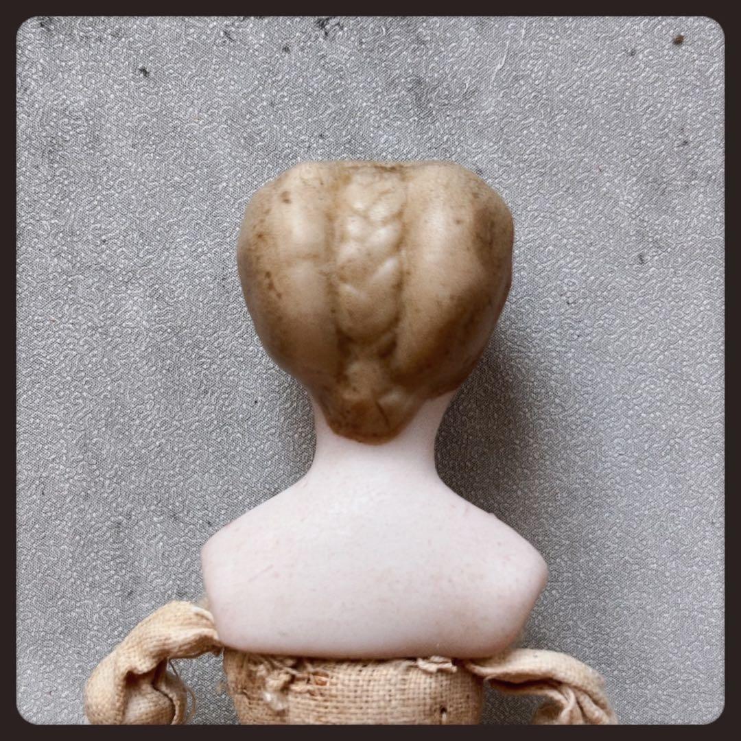 希少アンティーク　 ブラックリボンのパリアンドール ビスクドール