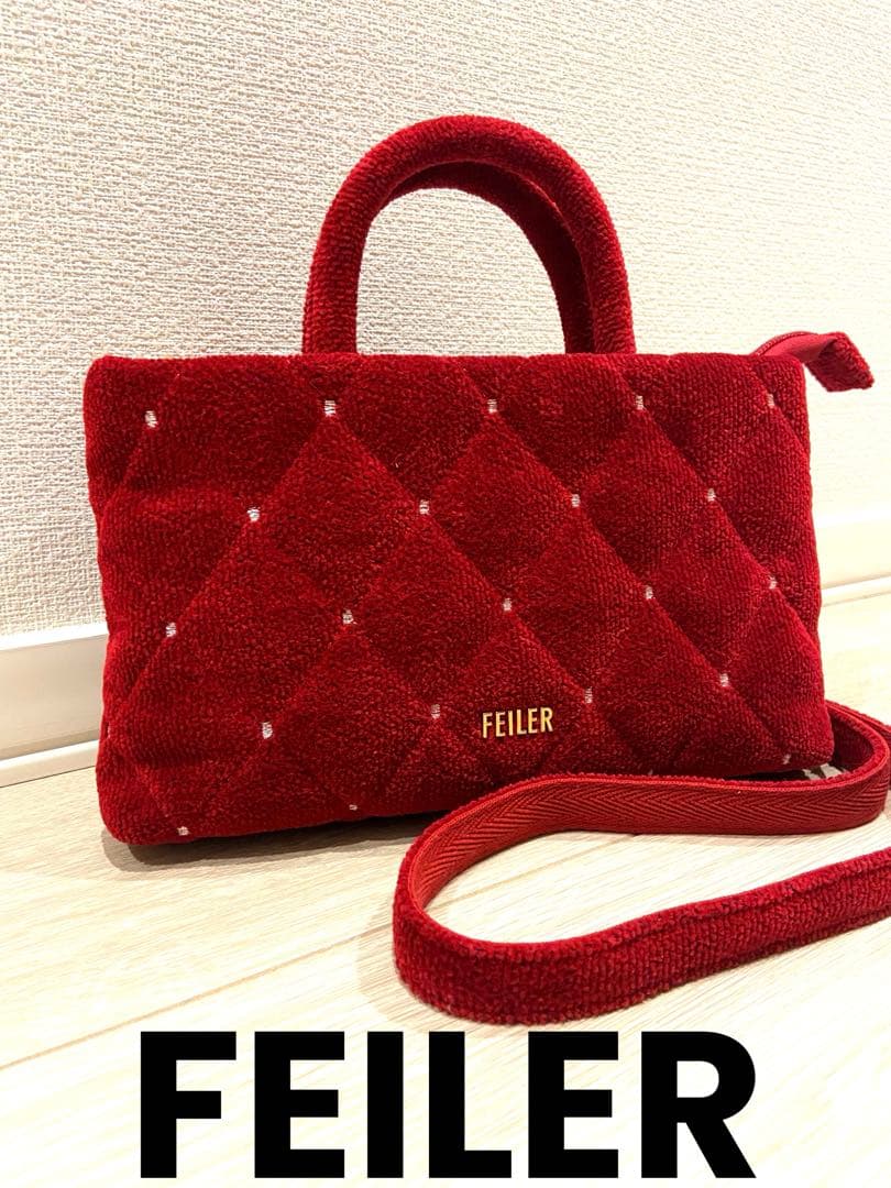 限定完売品 フェイラー ユニ ショルダーバッグ レッド - メルカリ