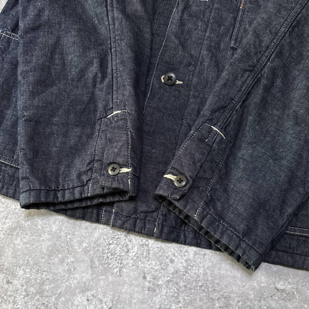 45R 908 中綿 カバーオール デニム ジャケット インディゴ 4 XL
