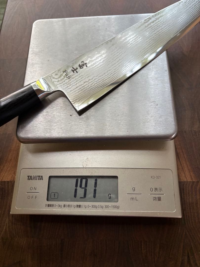 関の刃物 富士 Fuji ニッケル ダマスカス 牛刀 240mm 包丁 洋包丁