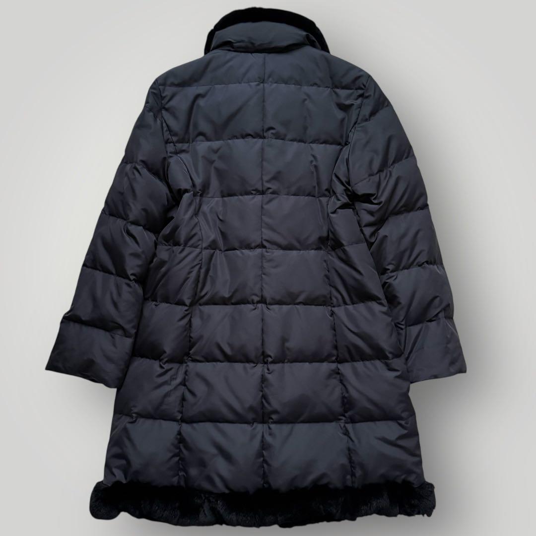 美品☆マックスマーラ ウィークエンド ダウンコート リアルファー ブラック 44