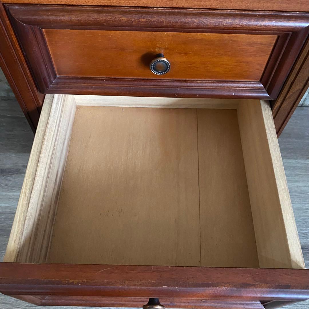 東海家具KENT 電話台　サイドチェスト コンソール　マホガニー材