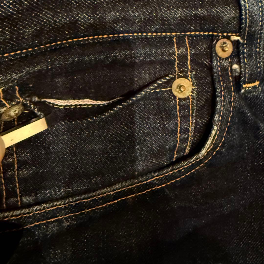 真紺！LEVI‘S 501XX LVC1955 W32鬼ヒゲ！ハチノス