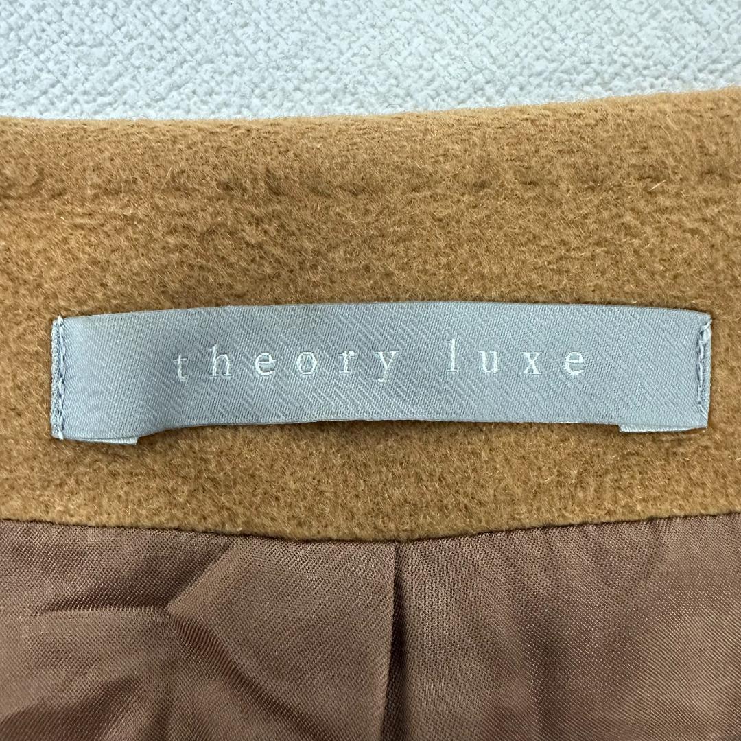 セオリーリュクス ロングコート ラップデザイン カシミヤ100％ M キャメル