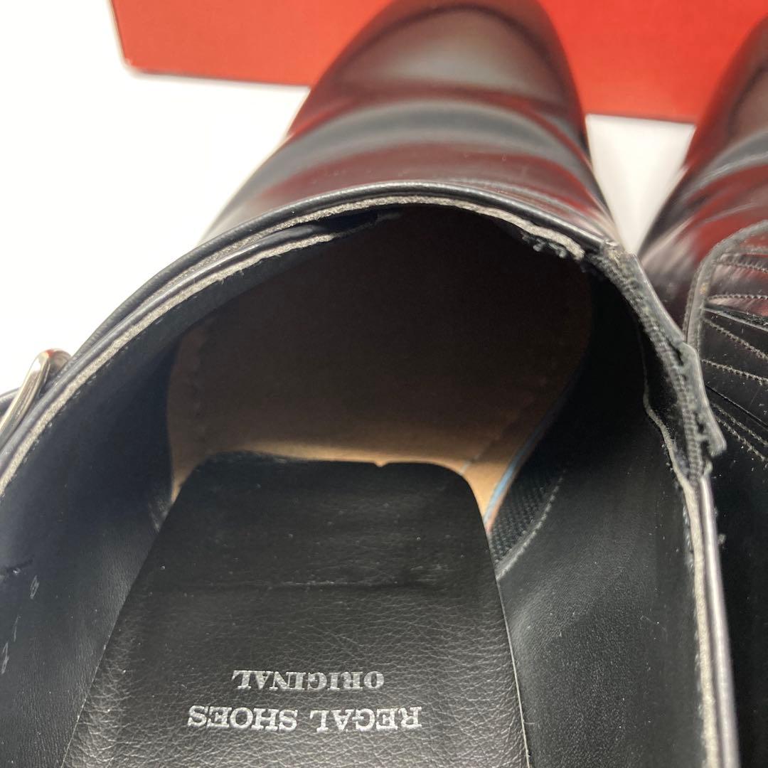 REGAL ブラック ビジネスシューズ　モンクストラップ　27cm