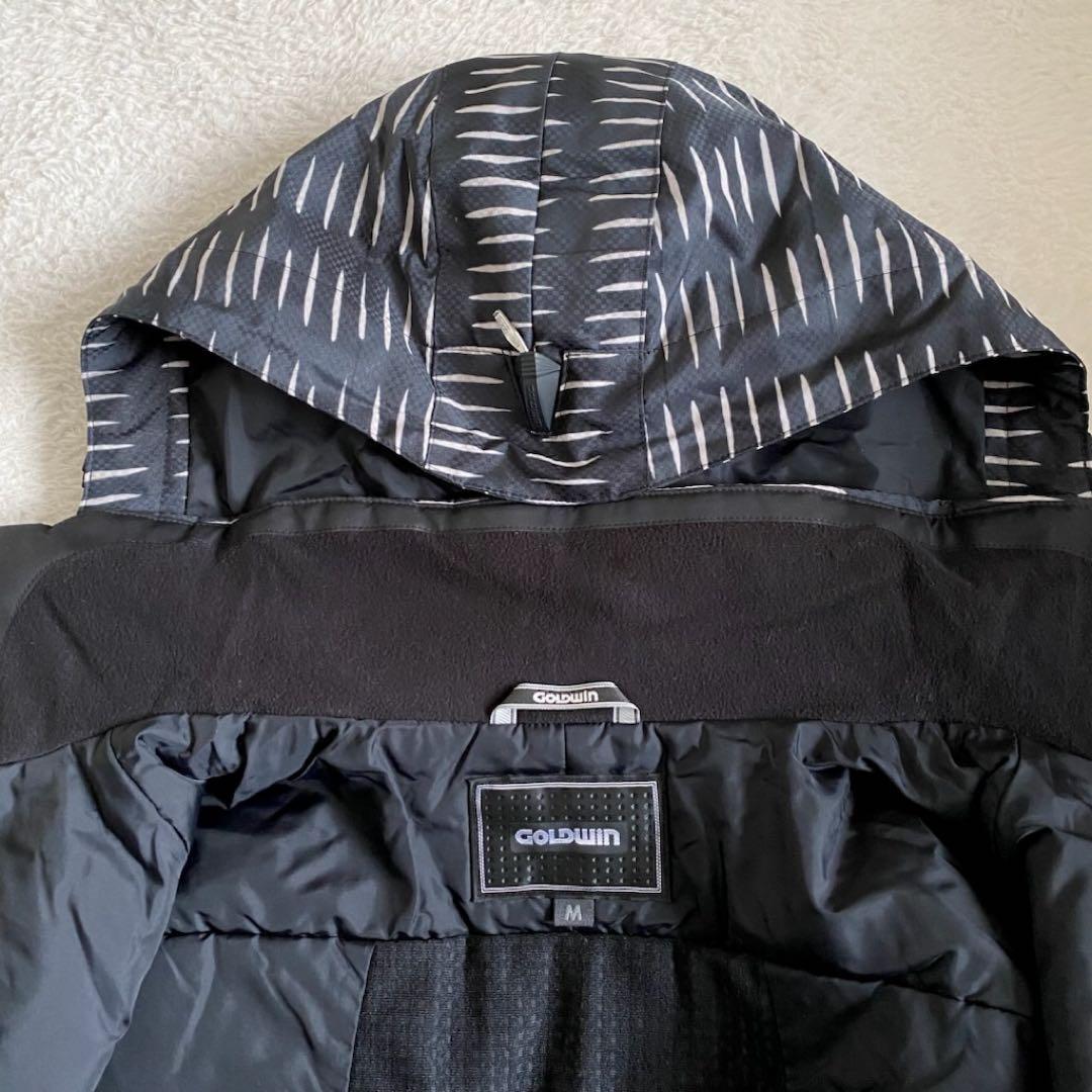 GOLDWIN スキーウェア　ジャケット　ブラック　総柄　ロゴ　M メンズ