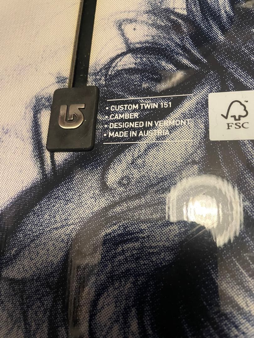 Burton custom 151cm バートンカスタム　ビンディングセット。