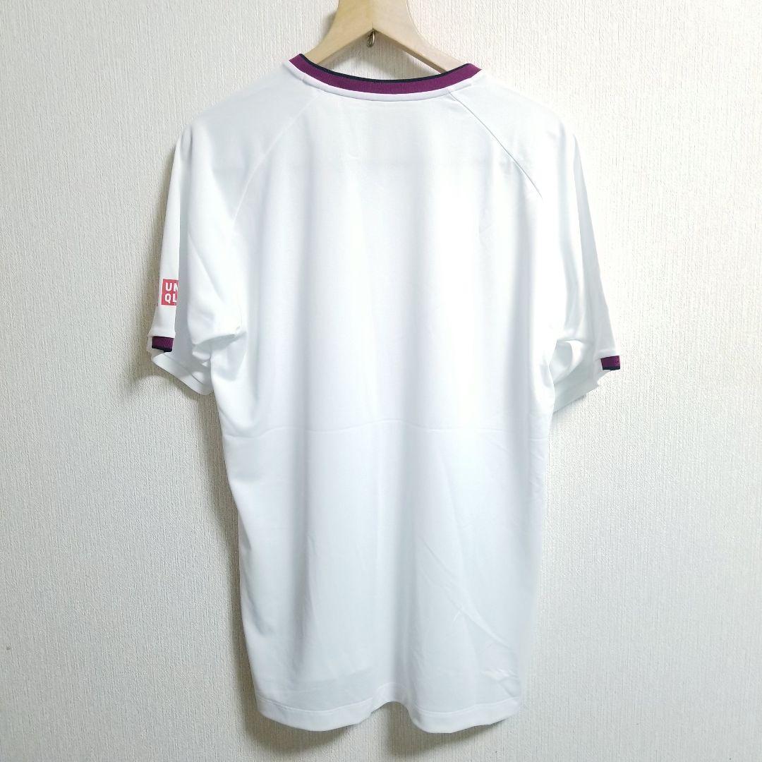 新品未使用】UNIQLO×フェデラー/2020/全豪/ゲームシャツ /L/ ユニクロ