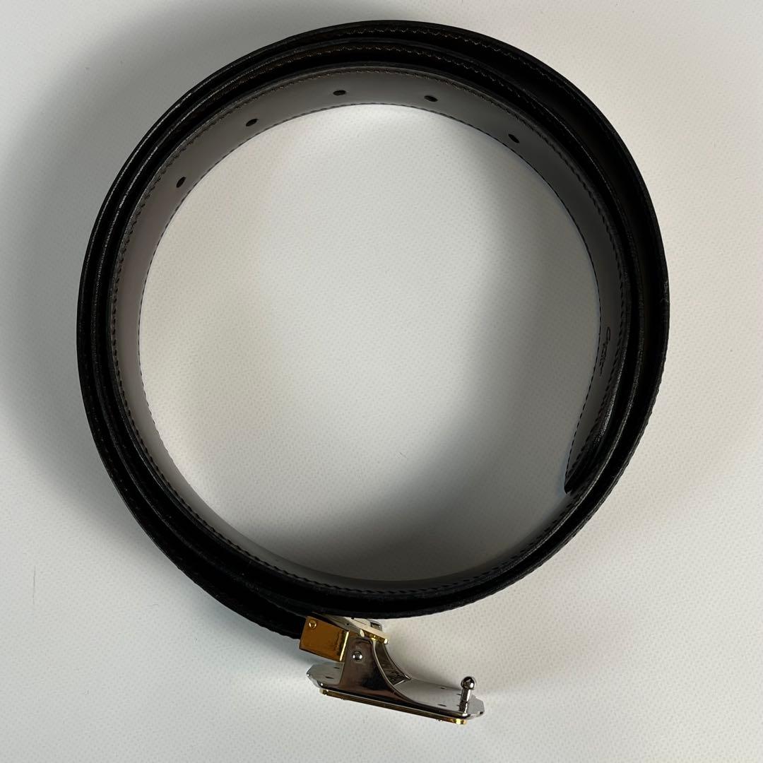 未使用級　Cartier　ベルト　リバーシブル　レザー　ブラック　ブラウン