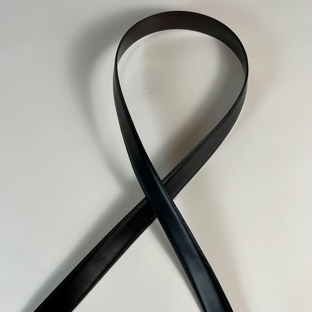 未使用級　Cartier　ベルト　リバーシブル　レザー　ブラック　ブラウン