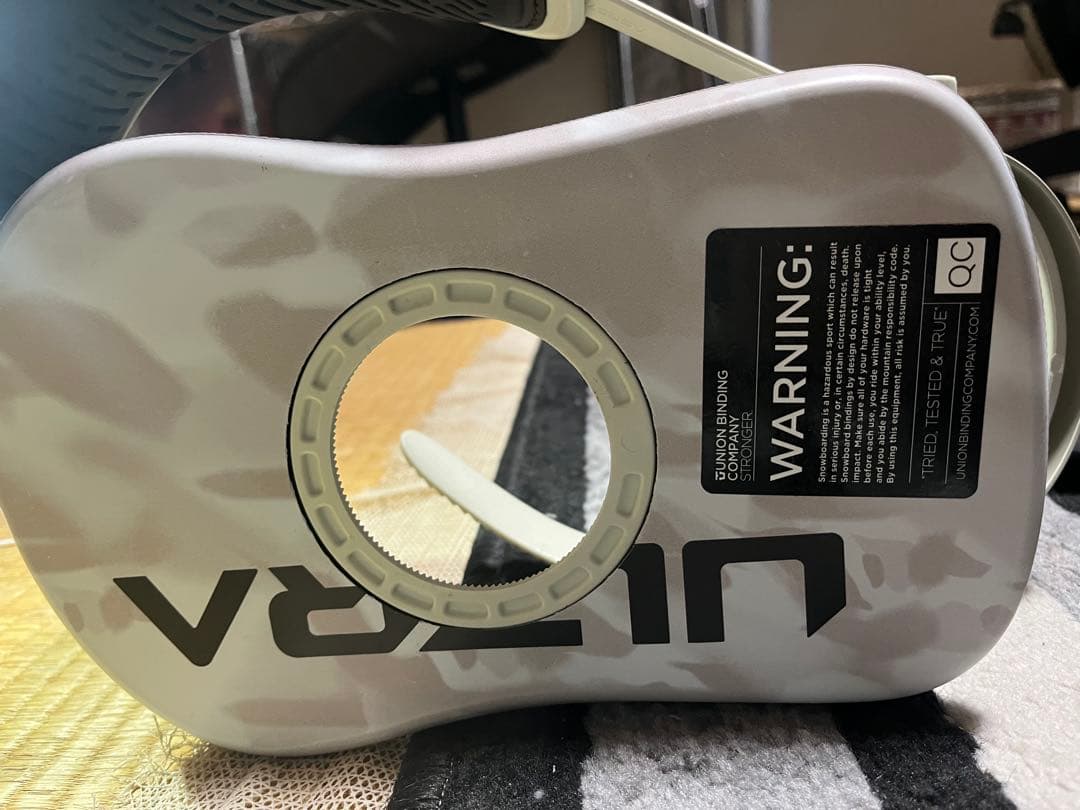 UNION ultraスノーボードビンディング ホワイト　Lサイズ