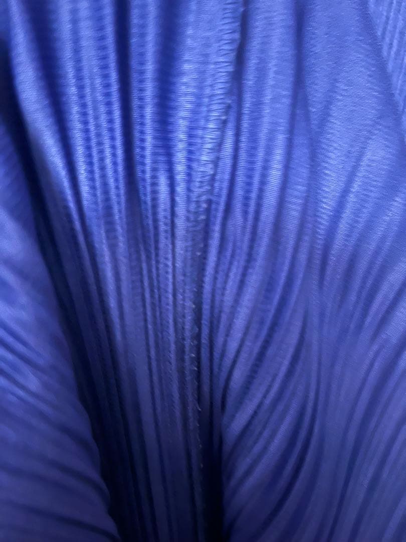 プリーツプリーズ ワンピース ブルー