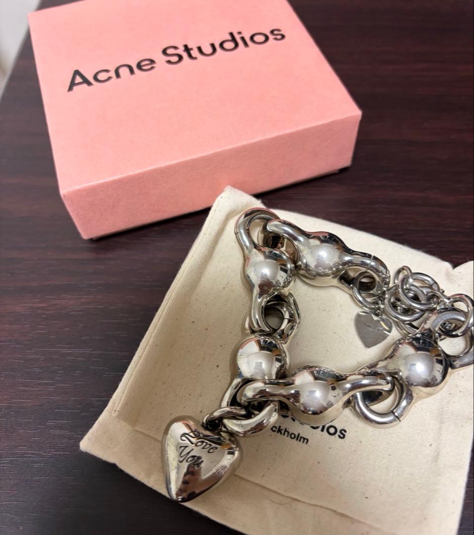 Acne Studios シルバーチェーンブレスレット