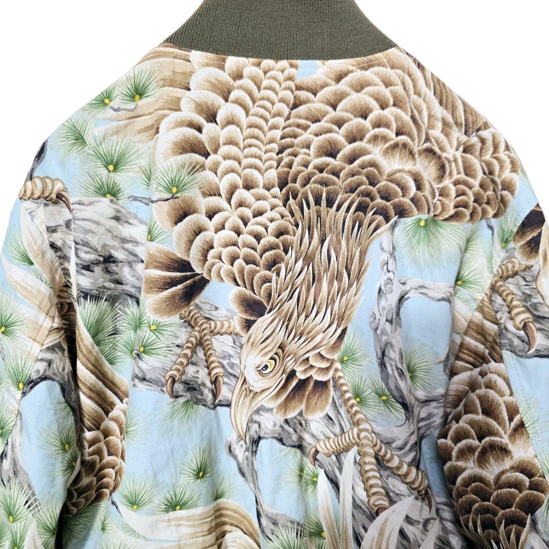 RRL リバーシブル MA-1 和柄 鷹 スカジャン RRL ダブルアールエル